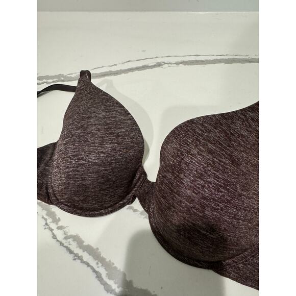 Victoria's Secret Uplift Semi Demi Bra No Push-Up Brown Heather 34C Discontinued - Picture 7 of 7